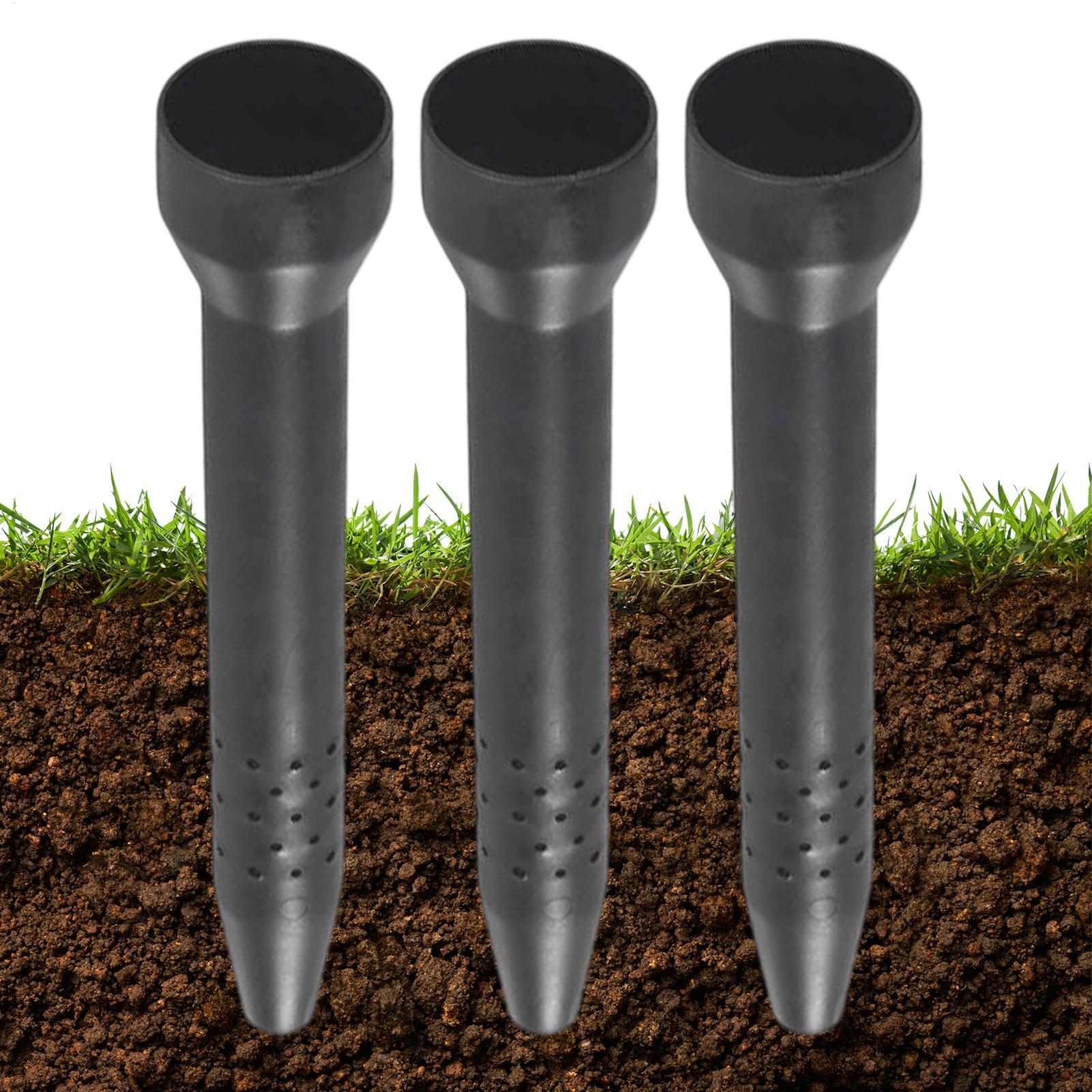 Terracotta Pot - Garten-Bewässerungsspitzen 3er-Pack, Wurzelbewässerungsstecker, Outdoor-Pflanzgefäß-Wasserversorgungssystem für Topfpflanzen,