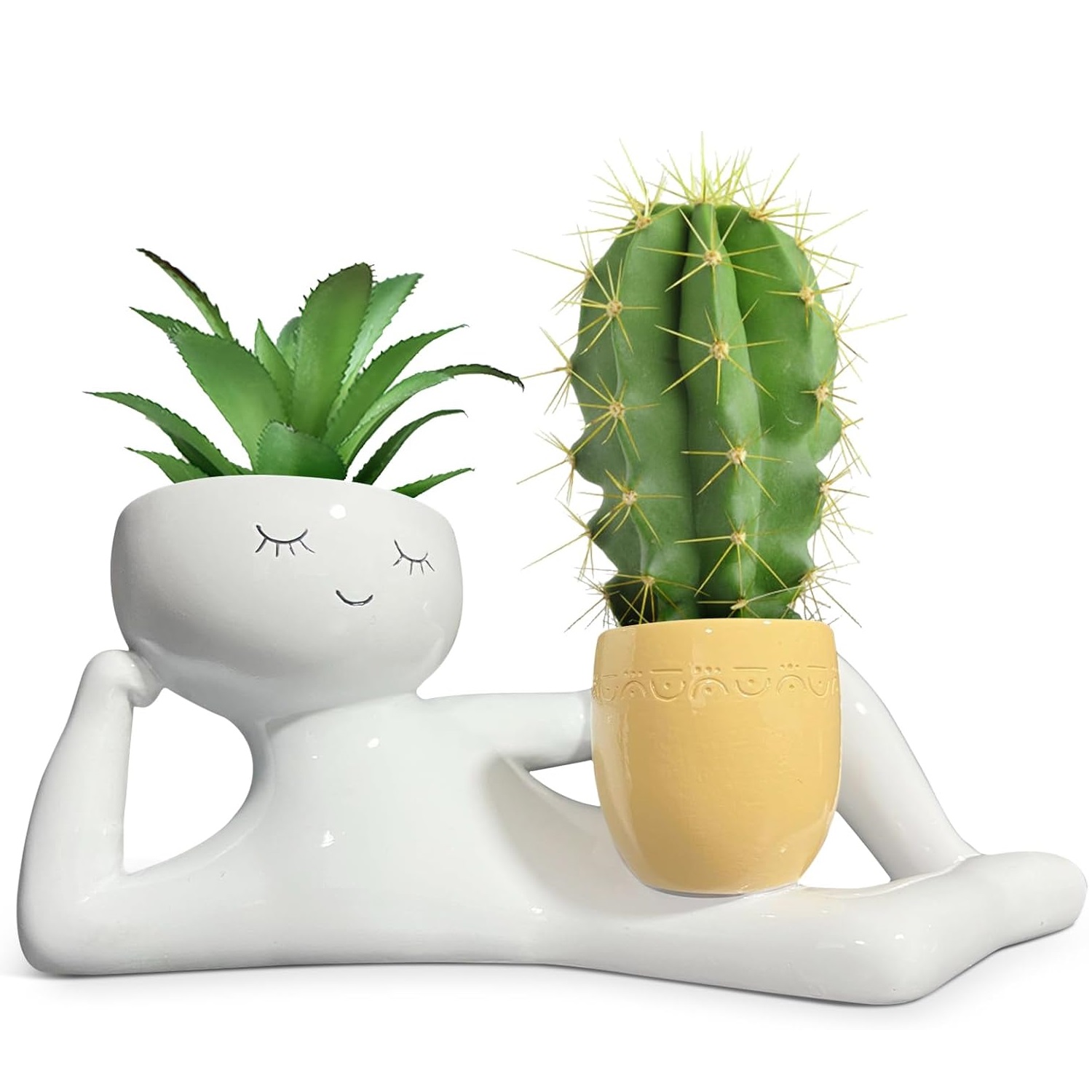 Plant Pot - Lustiger Pflanzentopf „Lazy Little Guy“ –