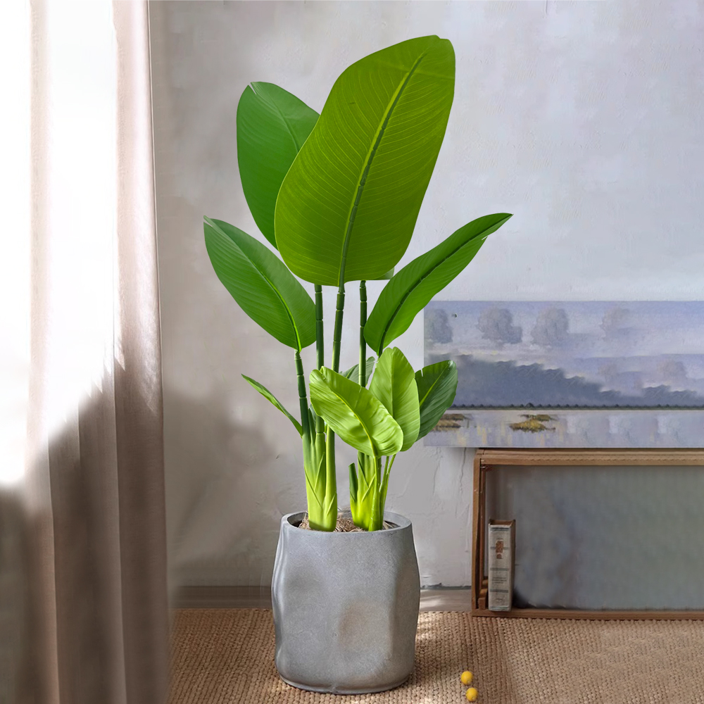 Snake Plant - 37/77cm Künstliche Pflanze, künstlicher Bananenbaum, tropische