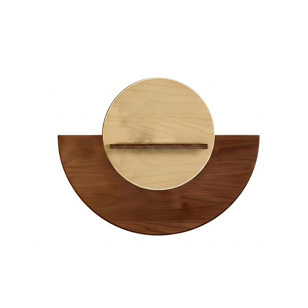 Plant Support Stake - Ovales Holz-Wandregal für Blumen, Hydroponische Anzeige,