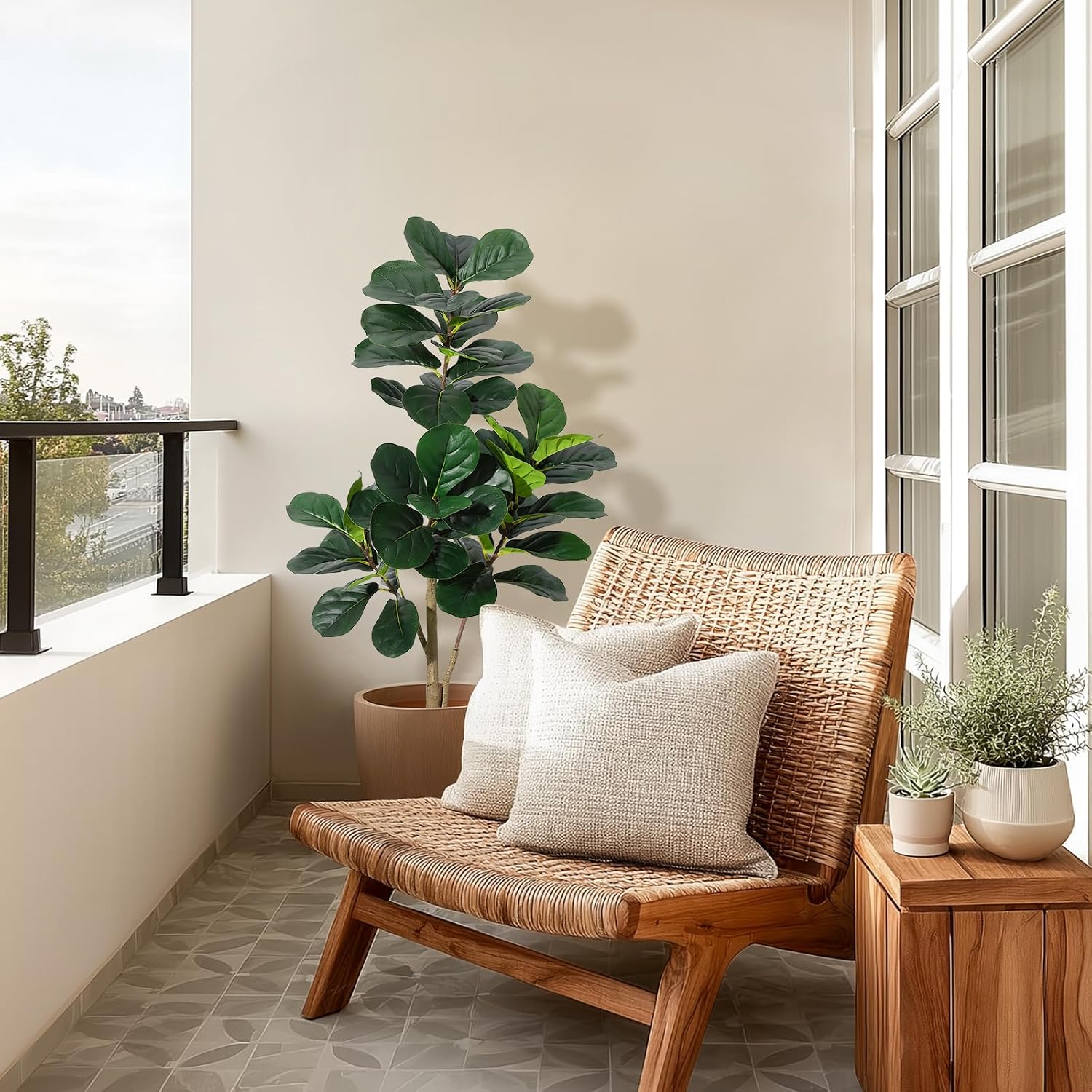 4 Fuß großer künstlicher Fiddl – Fiddle Leaf Fig Bewertung und Preis
